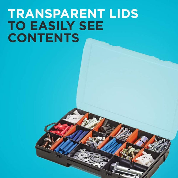 Black Decker Beyond By BLACK+DECKER™ Small Parts Organizer Box With Dividers