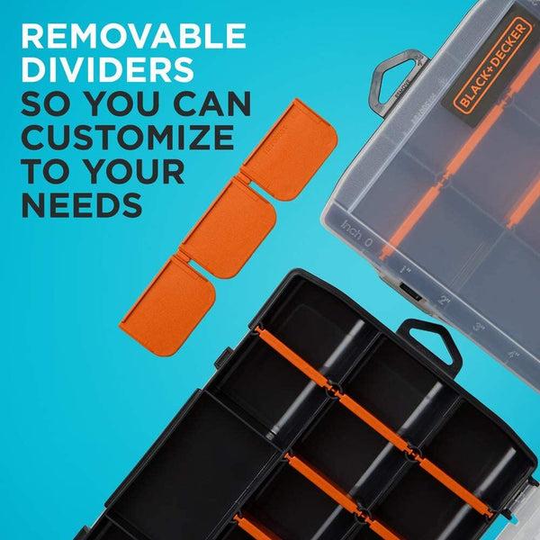 Black Decker Beyond By BLACK+DECKER™ Small Parts Organizer Box With Dividers