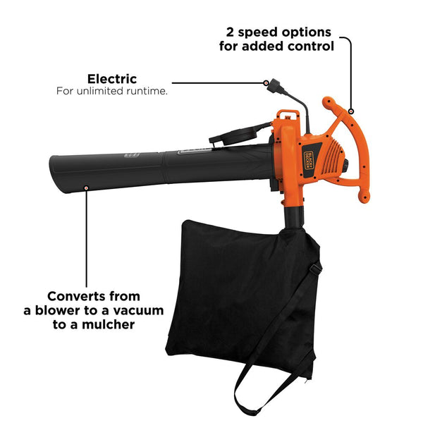 Black Decker 12 Amp Blower/Vacuum/Mulcher