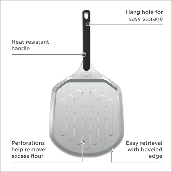 Black Decker 12 In. Metal Pizza Peel
