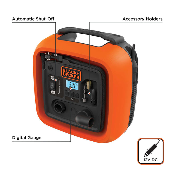 Black Decker 12V MAX* DC Multi-Purpose Inflator