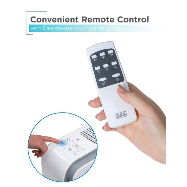 Black Decker 16 In. Air Purifier With UV Technology