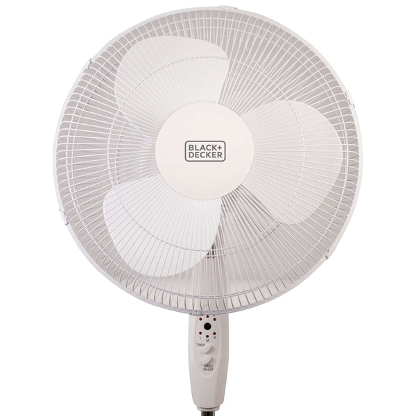 Black Decker 16 In. Stand Fan With Remote White