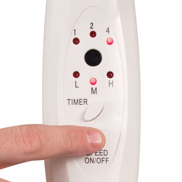 black decker 16 In. Stand Fan with Remote White