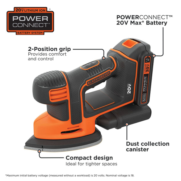 Black Decker 20V MAX* Drill And Sander Combo Kit