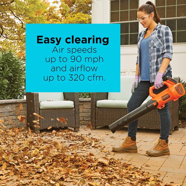 Black Decker 20V MAX* Leaf Blower Axial 2.0-Ah