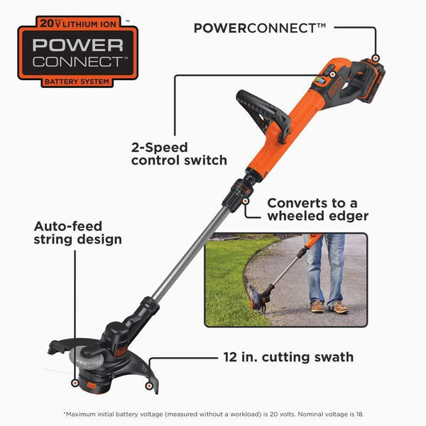 Black Decker 20V MAX* String Trimmer / Edger