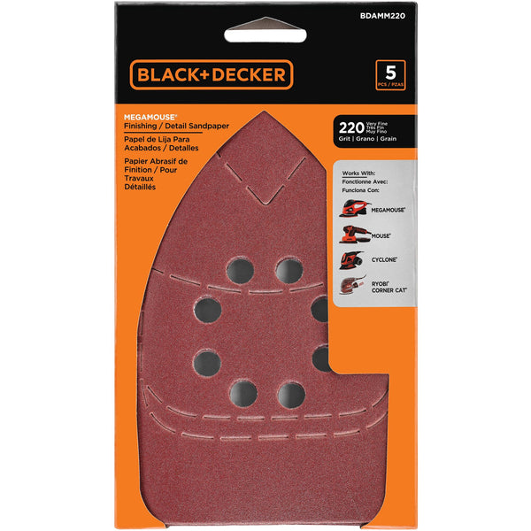 black decker 220G Mega MOUSE™ Sandpaper 5-Pack