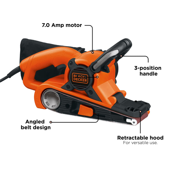 Black Decker 3 In. X 21 In. Dragster Belt Sander