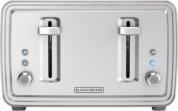 Black Decker 4-Slice Toaster; Stainless Steel