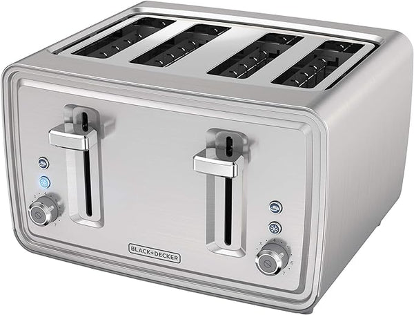 black decker 4-Slice Toaster; Stainless Steel
