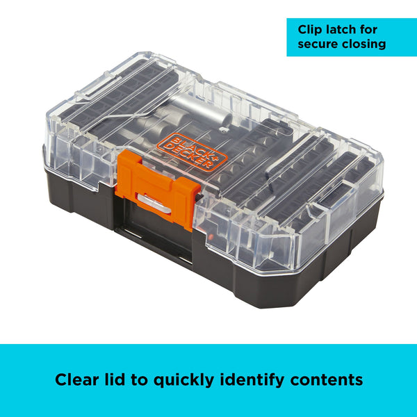 Black Decker 40 Piece Screwdriving Bit Set