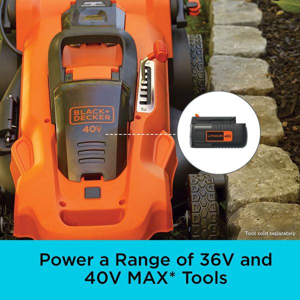 black Decker 40V MAX* 2.0 Ah Lithium Ion Battery