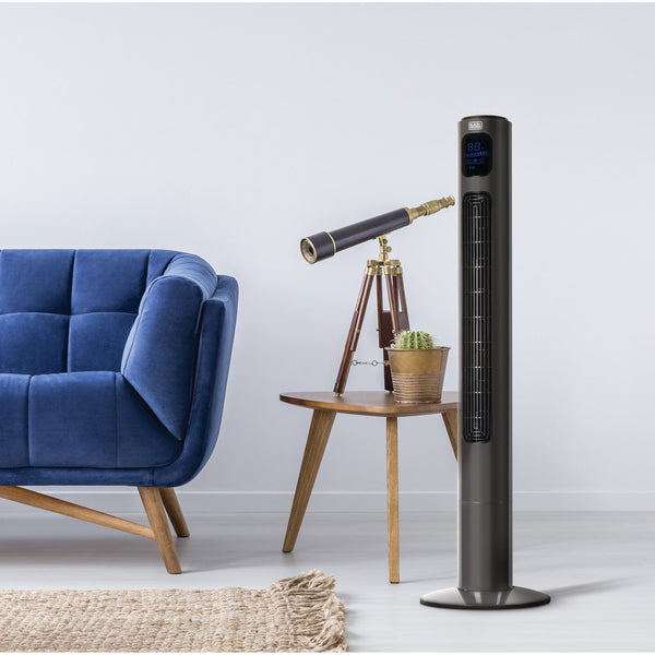 Black Decker 48 In. Tower Fan With Remote