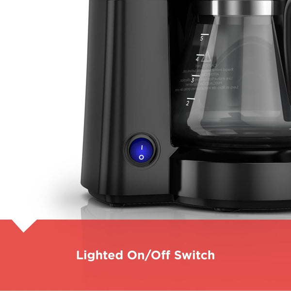 Black Decker 5-Cup Coffee Maker; Compact Design