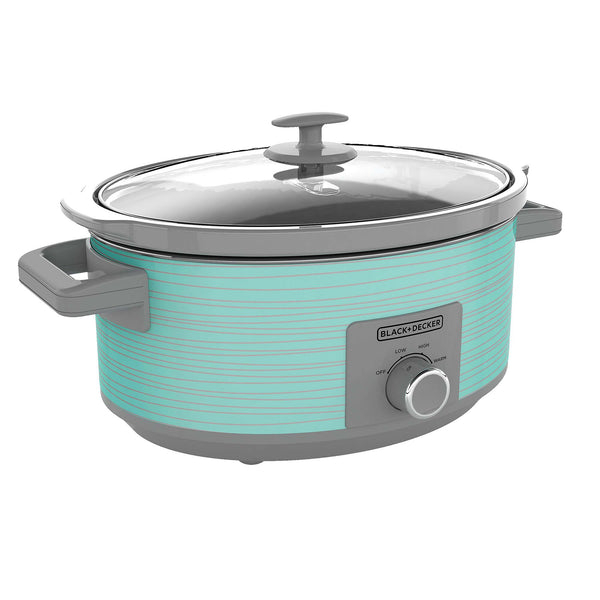 Black Decker 7-Quart Slow Cooker-Teal