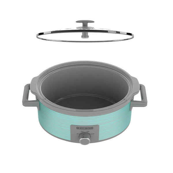 Black Decker 7-Quart Slow Cooker-Teal