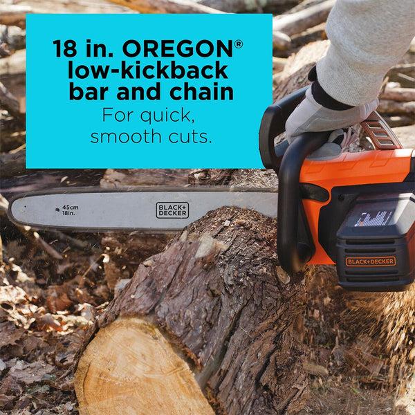Black Decker Corded Chainsaw 15A 18In