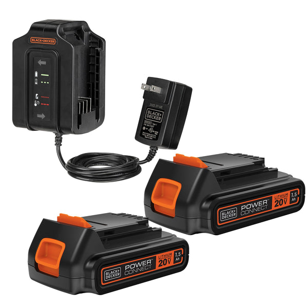 black decker Dual Charger Batteries Kitted