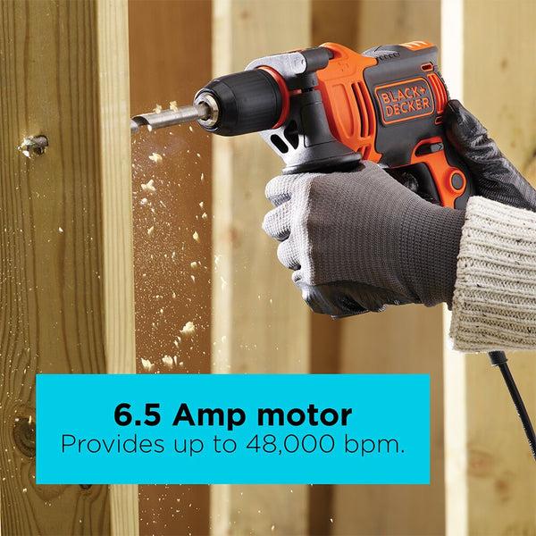 Black Decker Hammer Drill 6.5-Amp 1/2-Inch