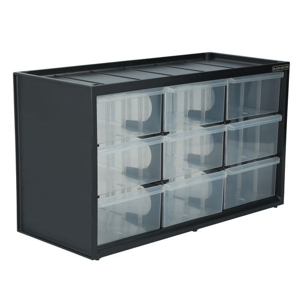 Black Decker Large 9 Drawer Bin System Blk