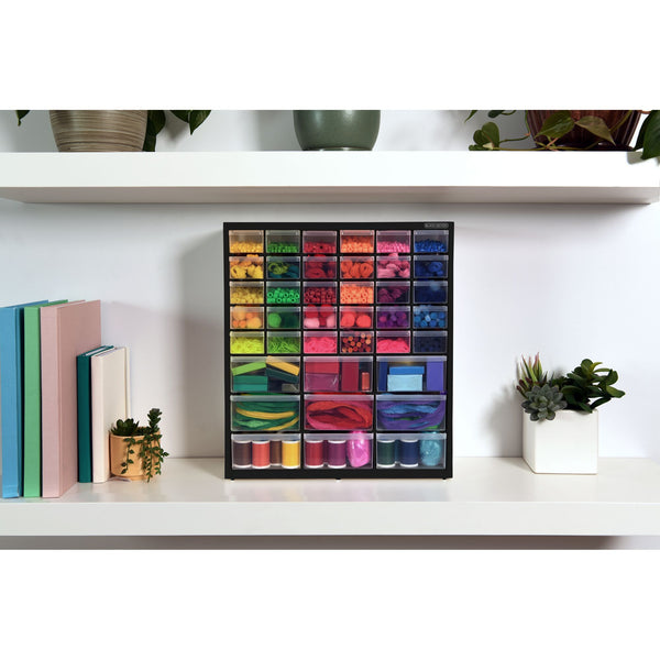 Black Decker Large & Small 39 Drawer Bin Blk