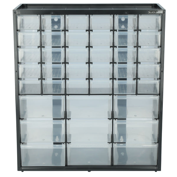 black decker Large & Small 39 Drawer Bin Blk