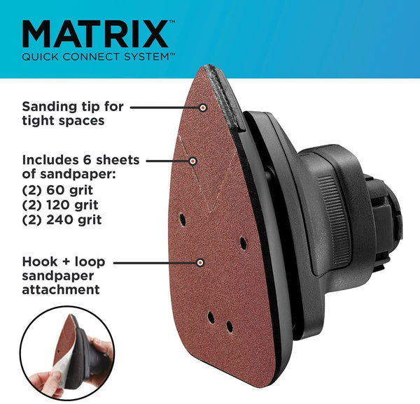 Black Decker MATRIX™ Detail Sander Attachment
