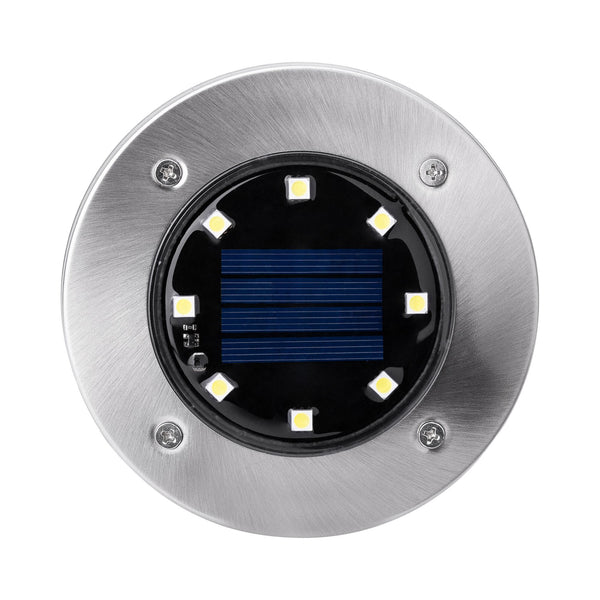 Black Decker Outdoor Solar Disk Light - 8 Pack