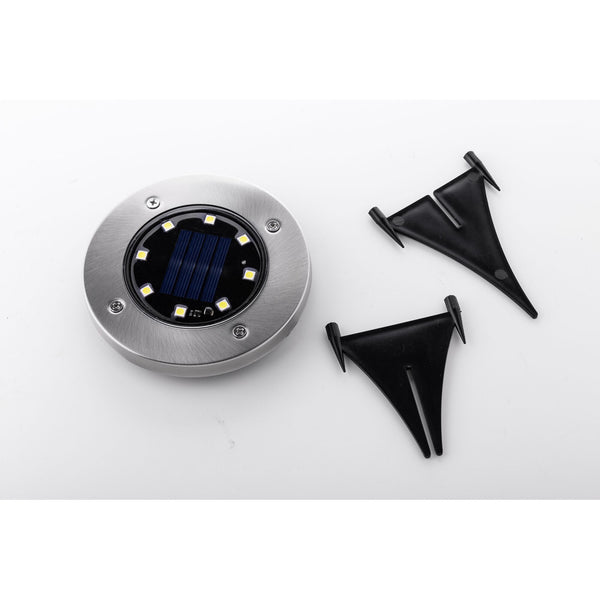 Black Decker Outdoor Solar Disk Light - 8 Pack