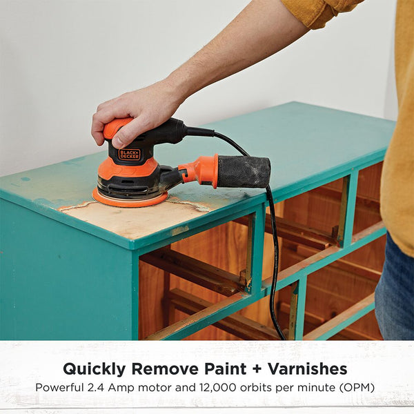 Black Decker Random Orbit Sander 5-Inch 2.4-Amp