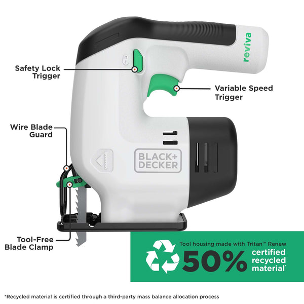 Black Decker Reviva™ 12V MAX* Cordless Jig Saw