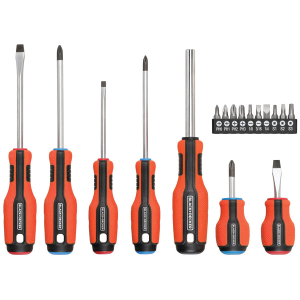 Black Decker Screwdriver Push And Pick 7 Bit