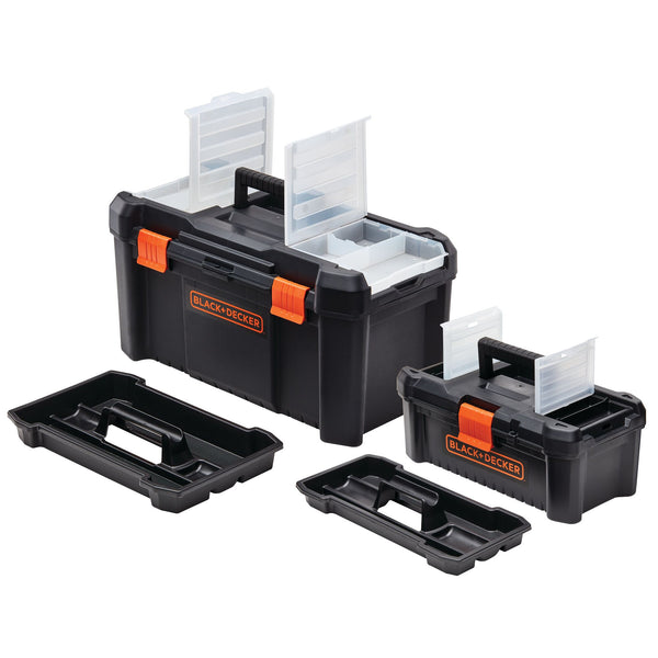 Black Decker Tool Box Bundle 19-Inch & 12-Inch