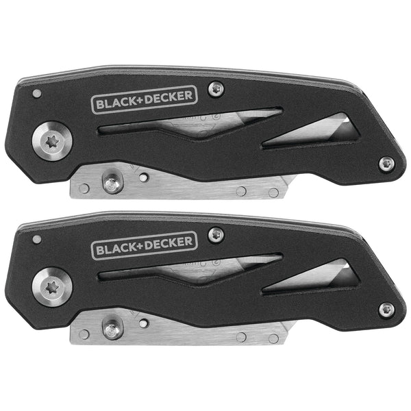 Black Decker Utility Knife Folding 2 Pack