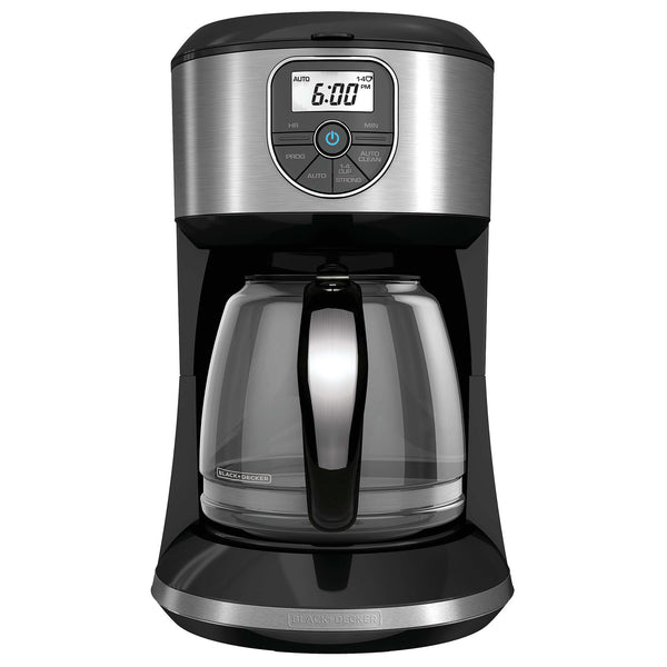Black Decker Coffeemaker 12-Cup Programmable Coffee Maker; Silver; Black/Stainless Steel