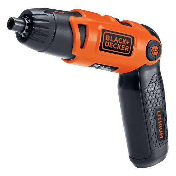 black decker Cordless Screwdriver with Pivoting Handle USB Charger and 2 Hex Shank Bits