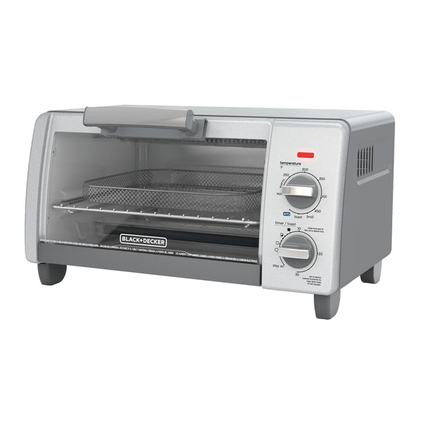 black decker Crisp 'N Bake™ Air Fry Toaster Oven; 4-Slice; Gray