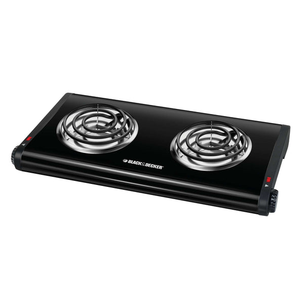 black decker Double Burner Portable Buffet Range 1000W and 500W Burners