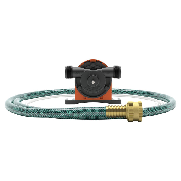 Black Decker Drill Pump Kit With Intake And Discharge Hose Pumps Up To 225 GPH Black