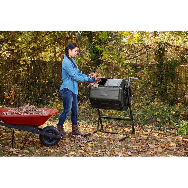 black decker Dual Chamber Tumbling Composter 40 Gallon