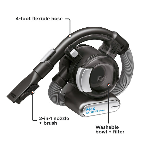 Black Decker Dustbuster® 20V MAX* Flex™ Cordless Stick Vacuum With Floor Head And Pet Hair Brush