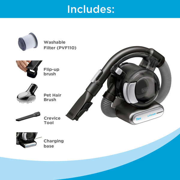 Black Decker Dustbuster® FLEX™ Cordless Handheld Vacuum With Flexible Hose