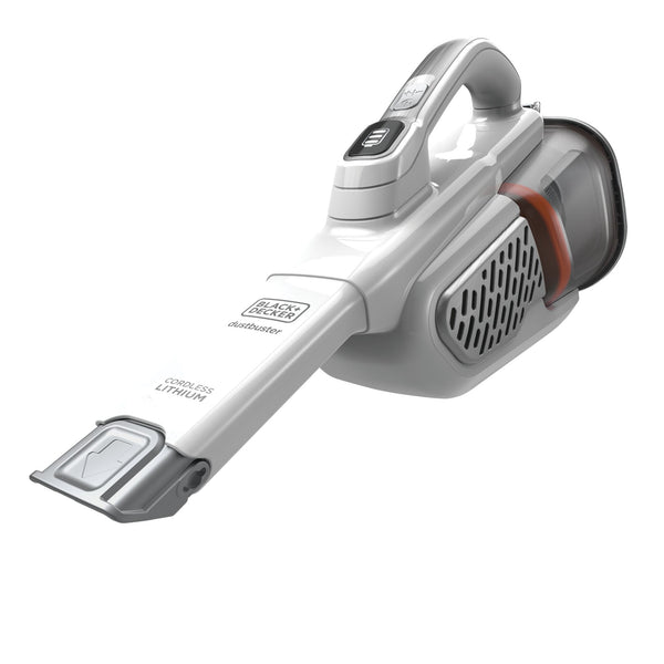 Black Decker Dustbuster® Handheld Vacuum Cordless AdvancedClean+™ White Extra Long Crevice Tool