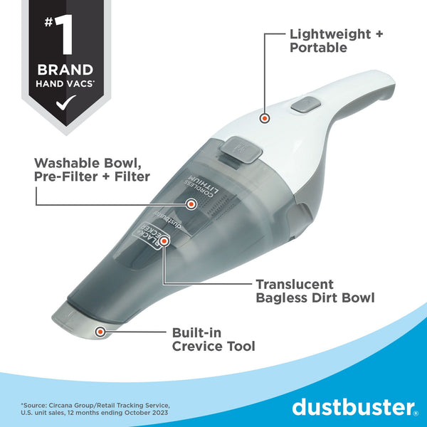 Black Decker Dustbuster® QuickClean™ Cordless Handheld Vacuum Car Portable