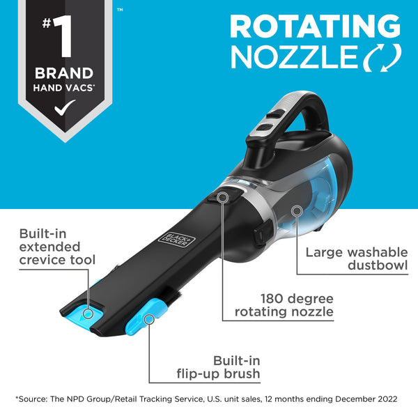 Black Decker Dustbuster® Swivel™ Cordless Hand Vacuum