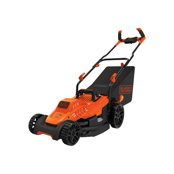Black Decker Electric Lawn Mower With Bike Handle 15-Inch 10-Amp Corded