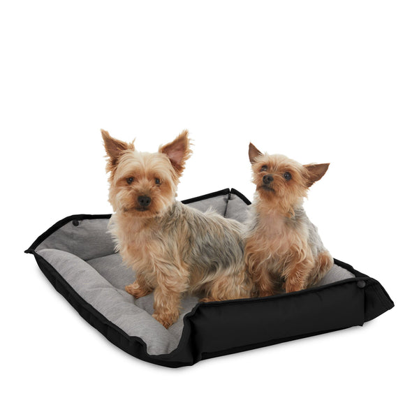 black decker Four Way Pet Bed for Medium Dogs 24X20X3 In Black