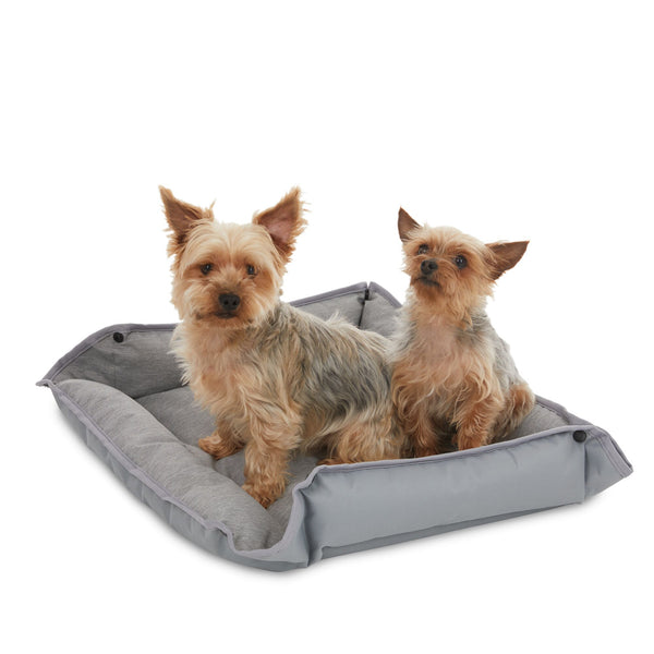black decker Four Way Pet Bed for Medium Dogs 24X20X3 In Grey