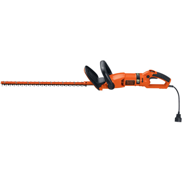 Black Decker Hedge Trimmer Rotating Handle Dual Blade Action Blades 3.3-Amp 24-Inch